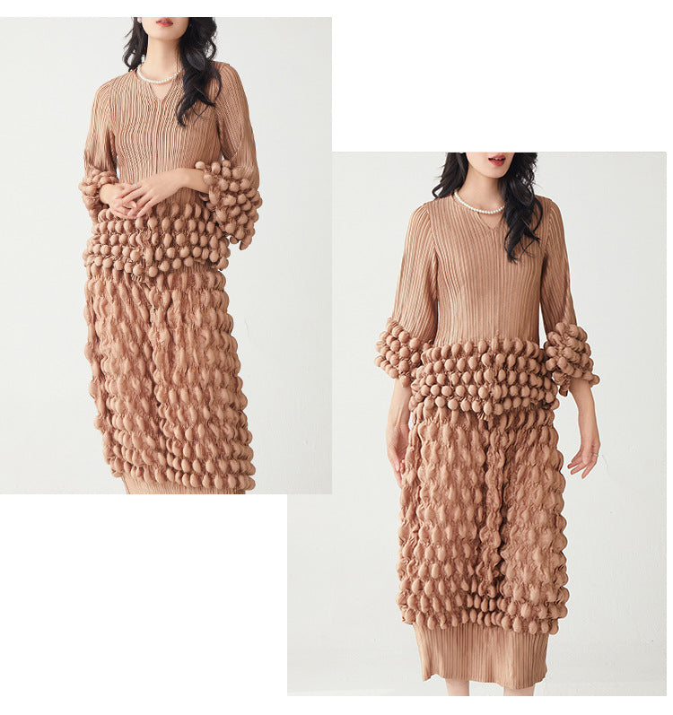 Elegant Two-Piece T-Shirt and Fitted Skirt Set | Tajstylo