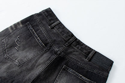 Distressed Vintage Combat Denim Pants | Tajstylo