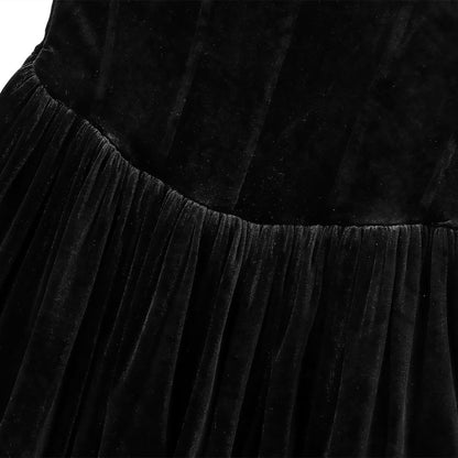 Velvet Corset Style Dress | Tajstylo