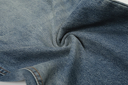 Distressed Blue Denim Jeans | Tajstylo