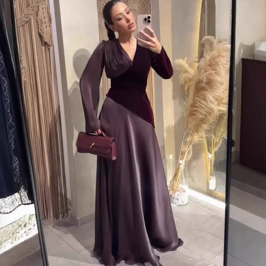 Fitted Long Sleeve Maxi Dress | Tajstylo