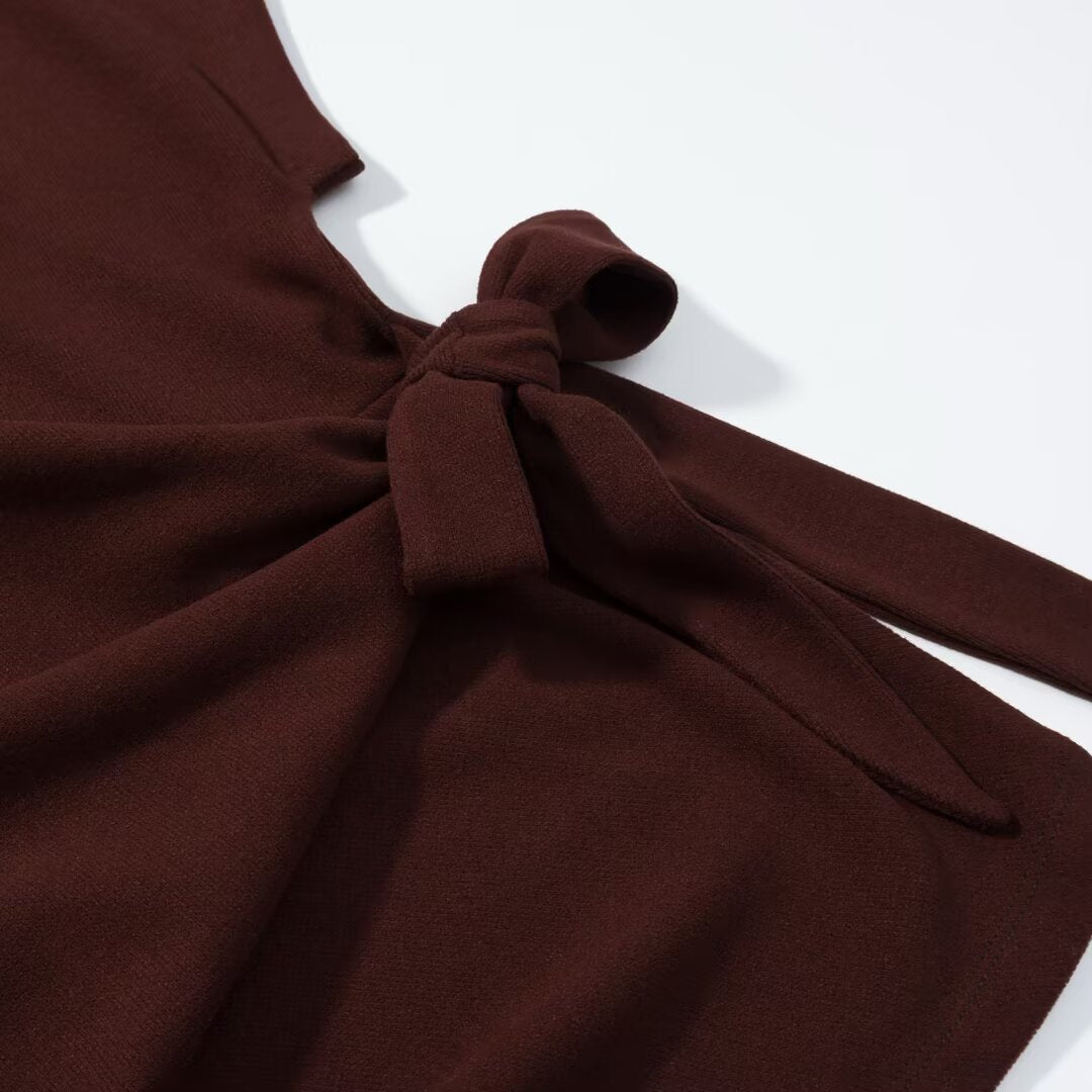 Knot Detail Top and Flute Midi Skirt Set | Tajstylo
