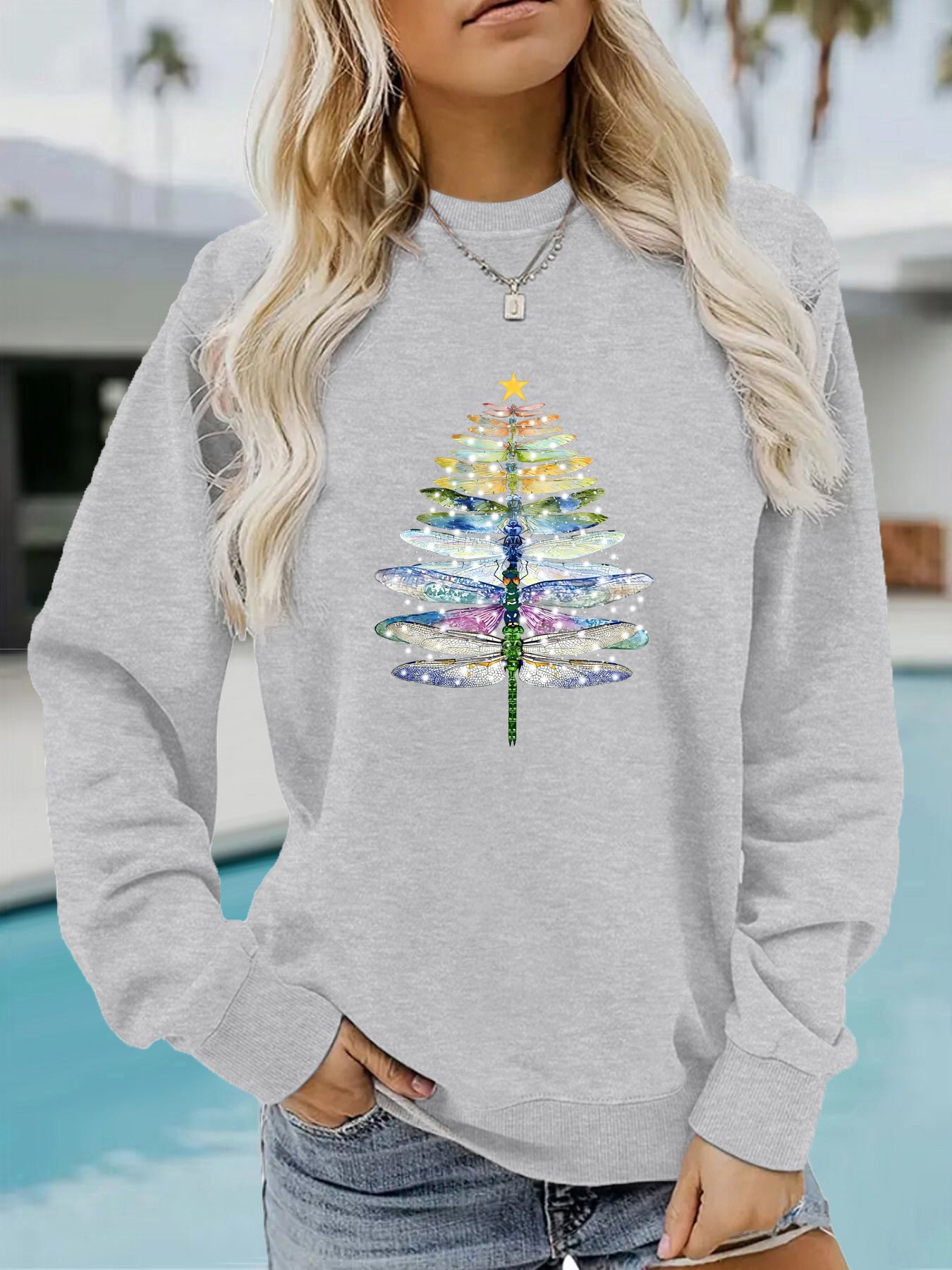 Dragonfly Printed Hoodie | Tajstylo