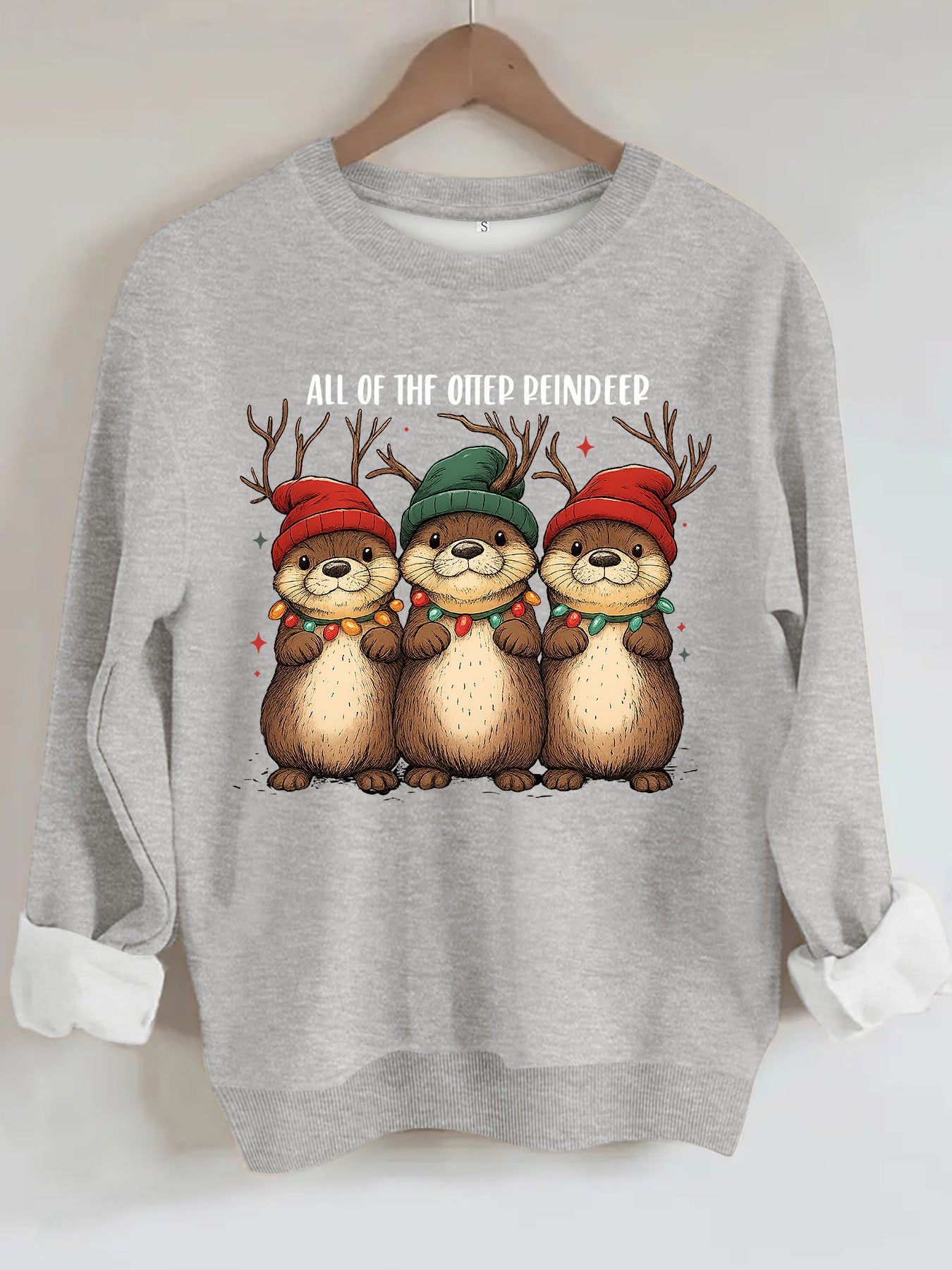 Printed Long Sleeve Sweatshirt for Women | Tajstylo