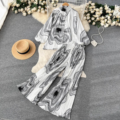 Chic Two Piece Set Top and Pants | Tajstylo