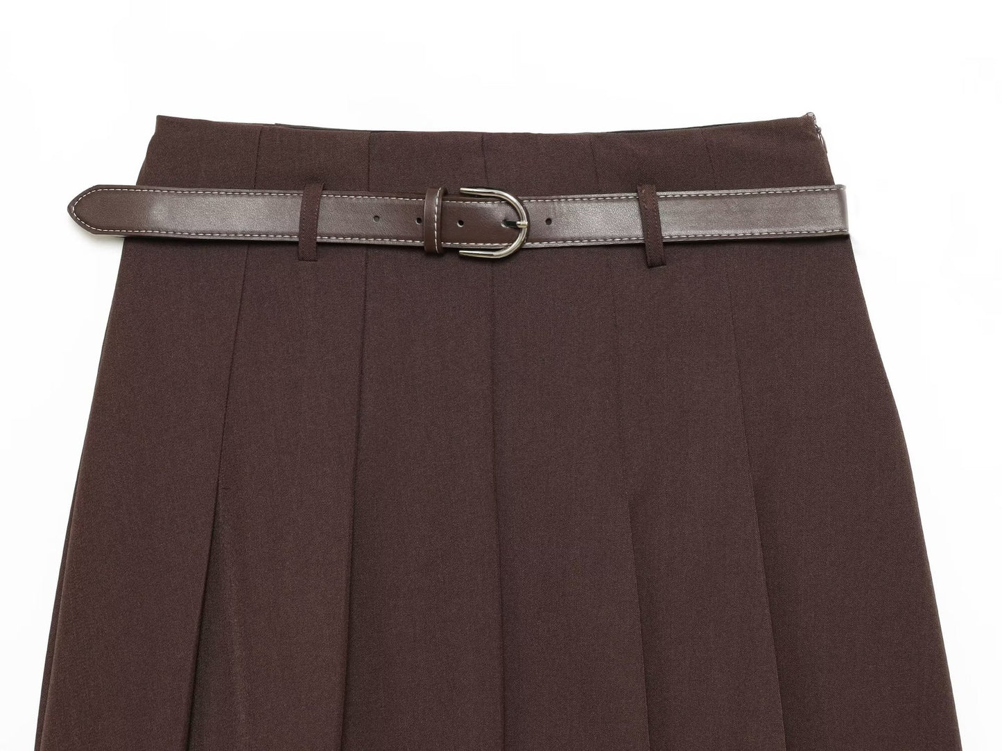 Belted A-Line Mini Skirt | Tajstylo