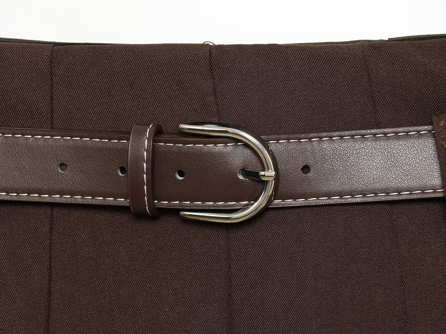 Belted A-Line Mini Skirt | Tajstylo