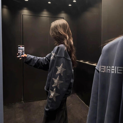 Woman wearing Casual Long Sleeve Hoodie for Women in a cozy setting