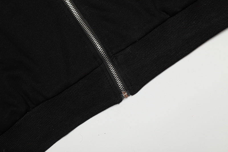 Lace Spliced Hooded Sweatshirt | Tajstylo