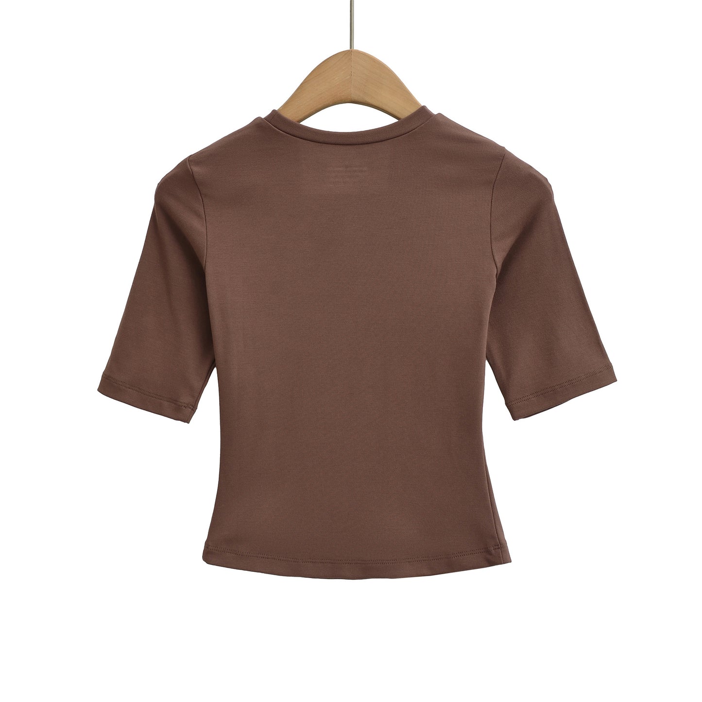 Slim Fit Round Neck Top | Tajstylo