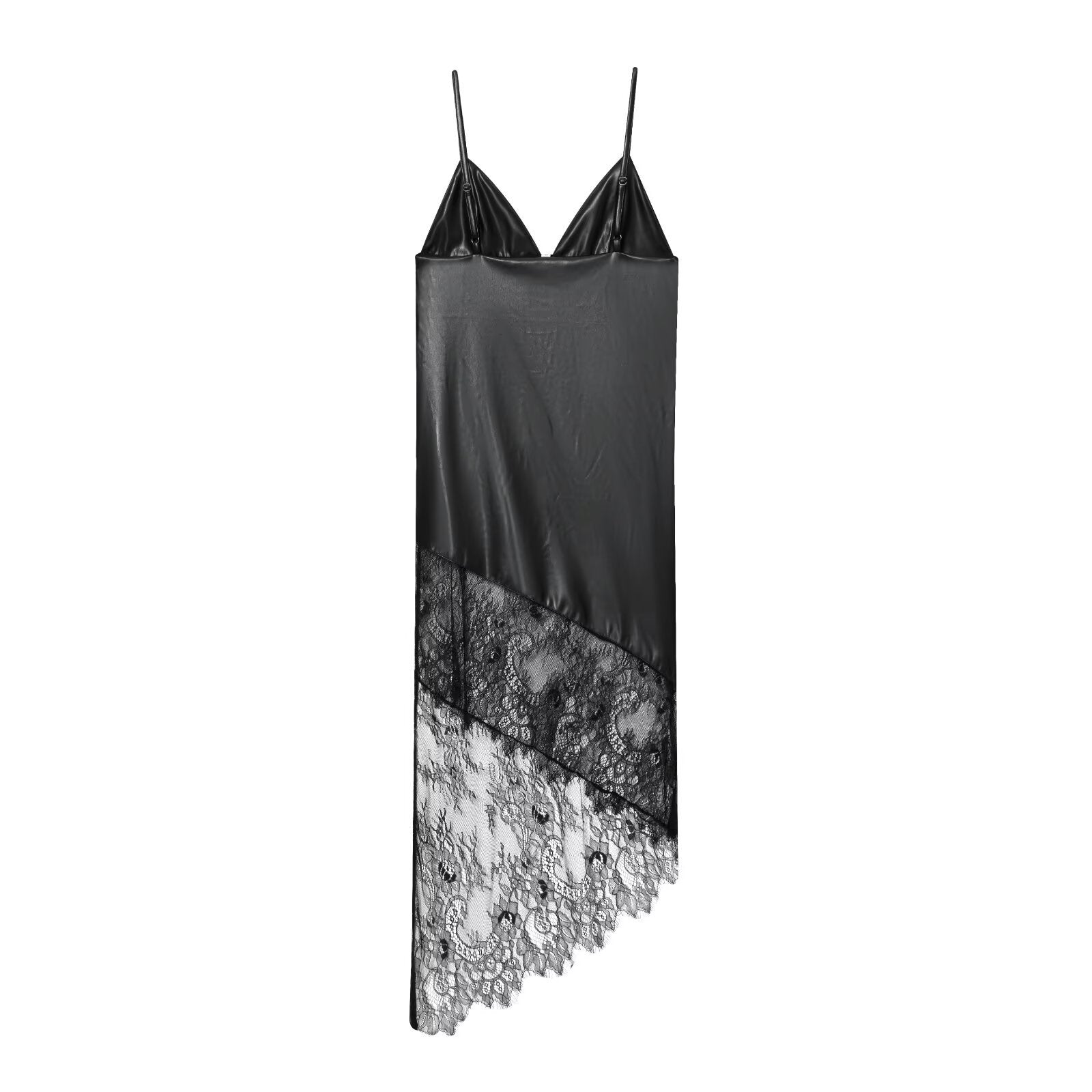 Woman wearing Lace Camisole Dress in an elegant setting