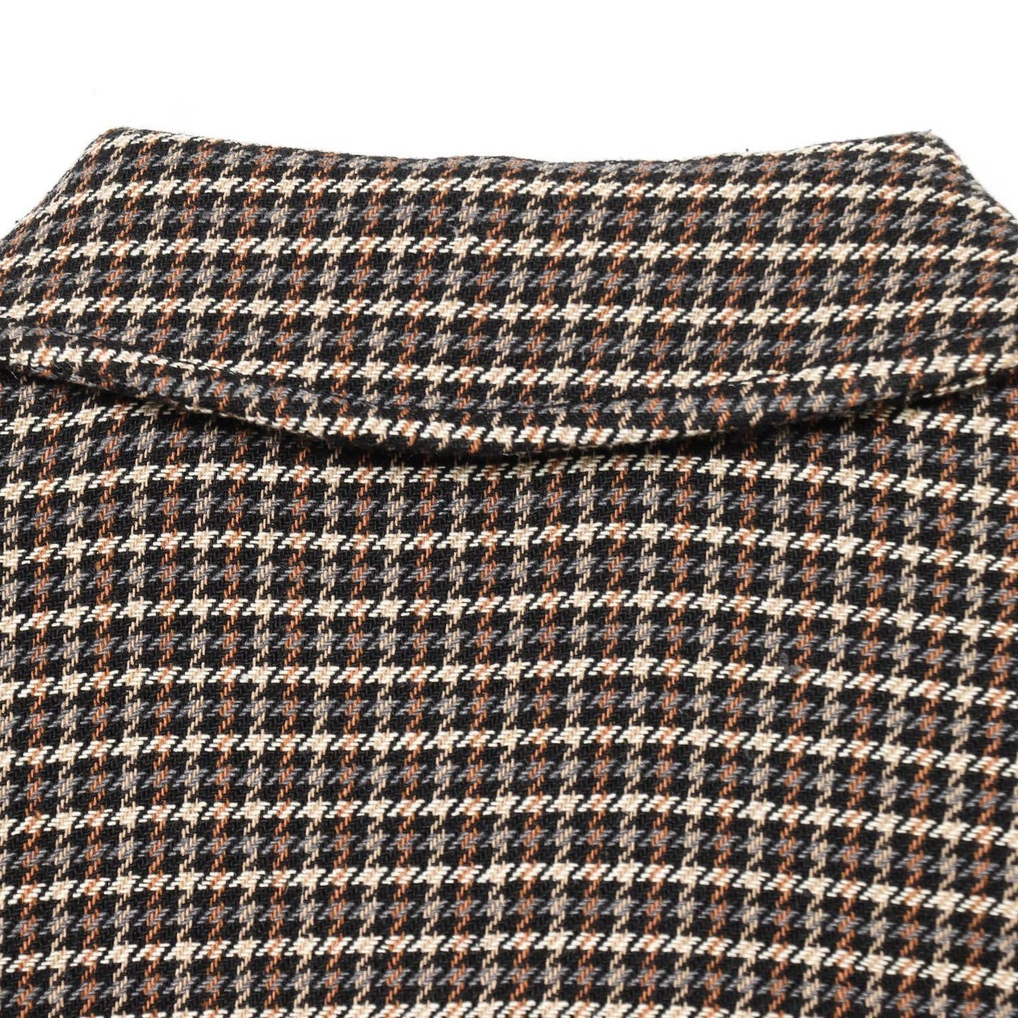Houndstooth Jacket and Waistband Skirt Pants Set | Tajstylo