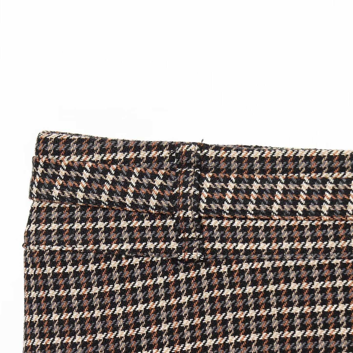 Houndstooth Jacket and Waistband Skirt Pants Set | Tajstylo