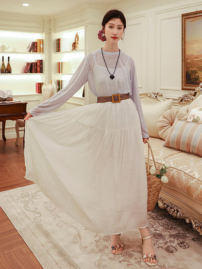Belt Double Pocket Skirt | Tajstylo