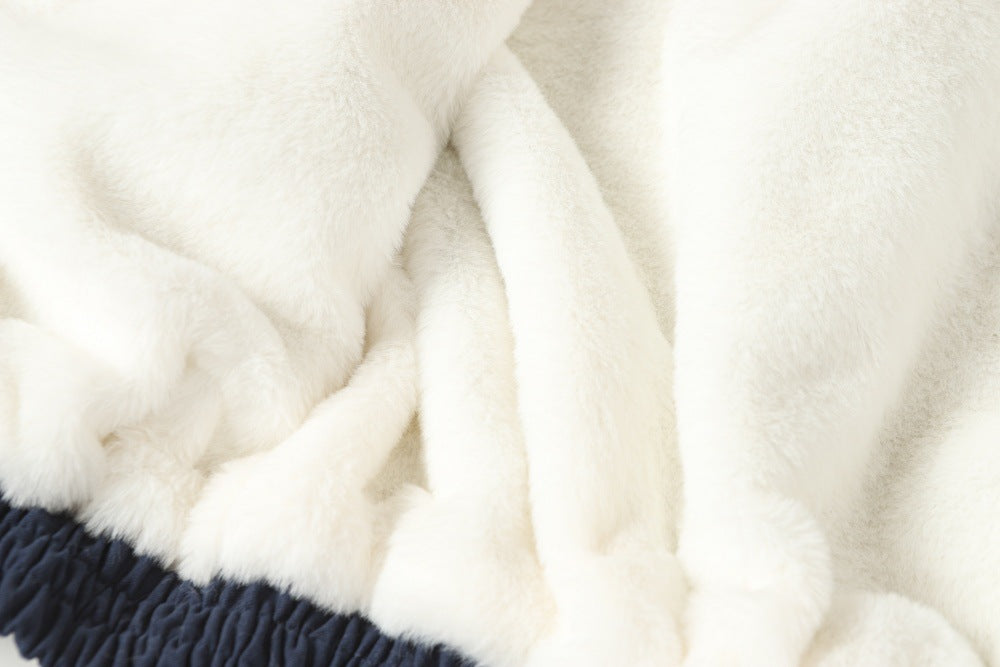 Thick Cotton Jacket with Velvet Accents | Tajstylo