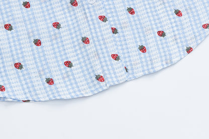 Loose Fit Peter Pan Collar Cotton Shirt | Tajstylo