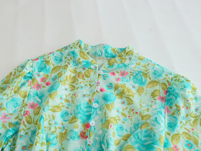 Casual Printed A-Line Dress with Long Sleeves | Tajstylo