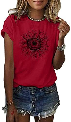 Woman wearing Geometric Pattern Loose Fit Top in casual setting