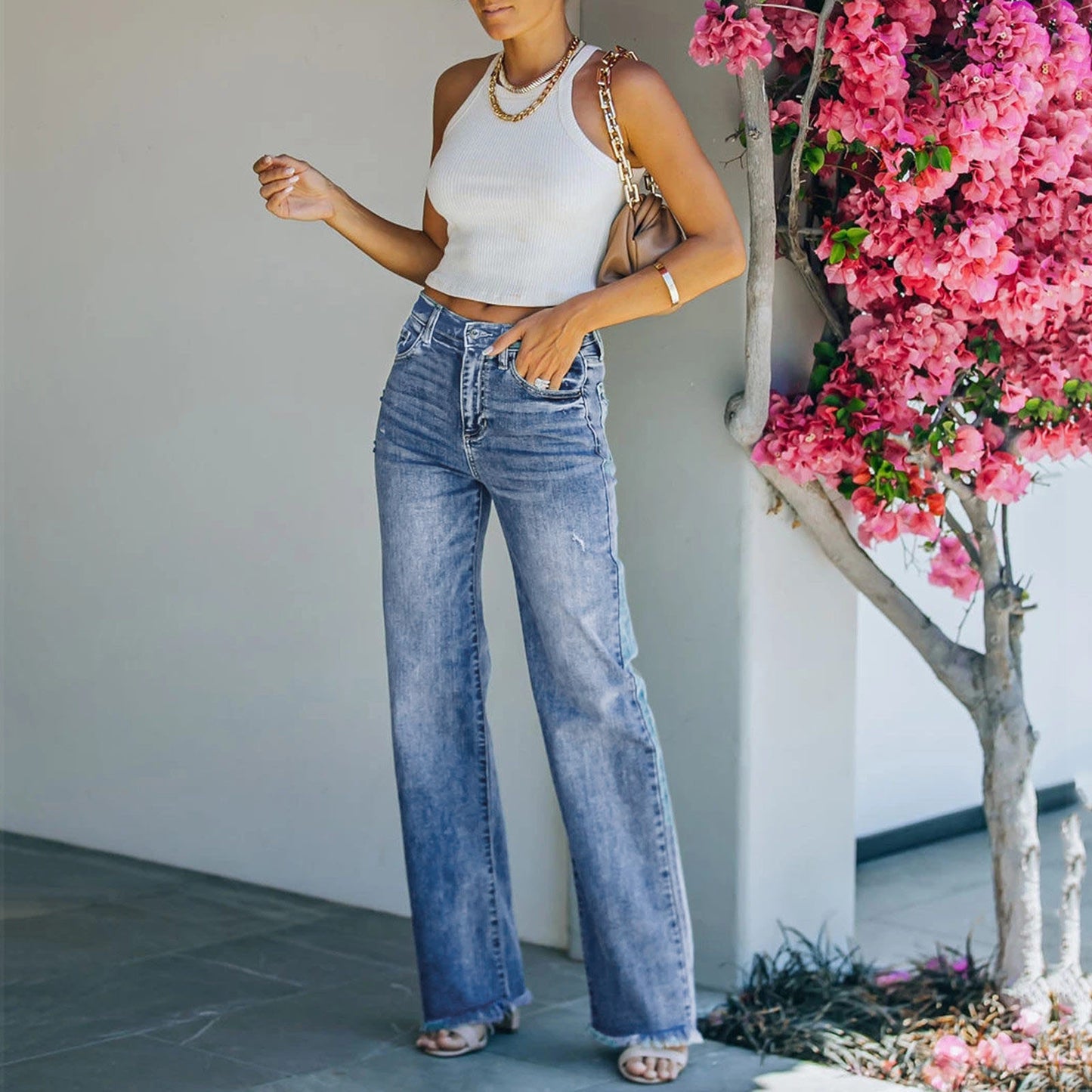 Loose Denim Pants for Women | Tajstylo