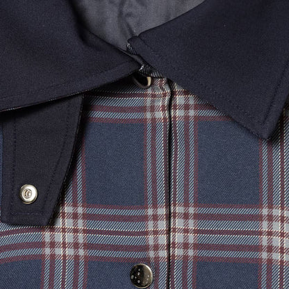 Checkered Hooded Cotton Jacket | Tajstylo