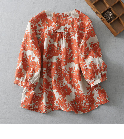 Floral Loose Blouse | Tajstylo