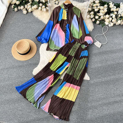 Chic Two Piece Set Top and Pants | Tajstylo