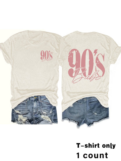 90s Print Vintage Graphic Tee | Tajstylo
