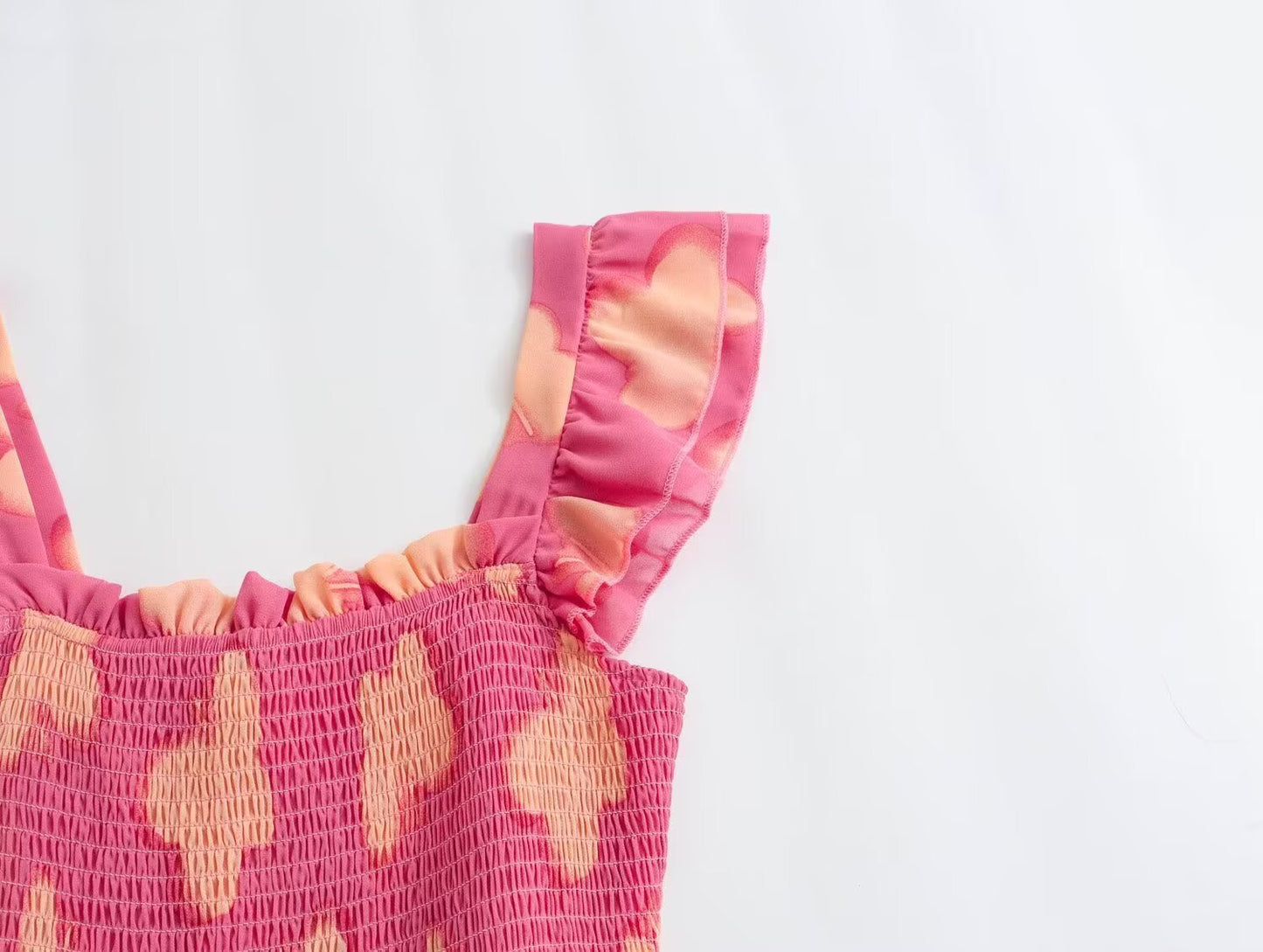 Floral Resort Style Square Neck Strap Dress | Tajstylo