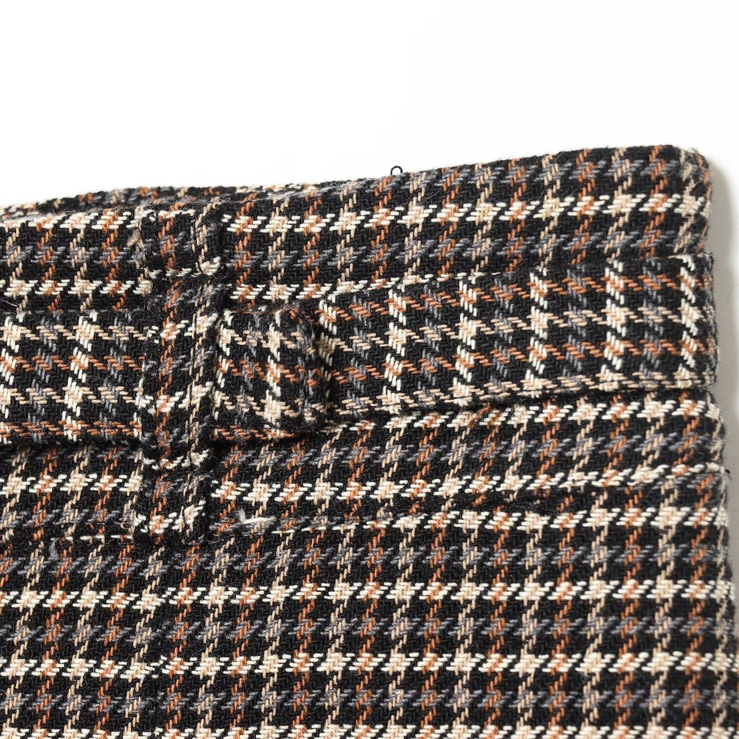 Houndstooth Jacket and Waistband Skirt Pants Set | Tajstylo