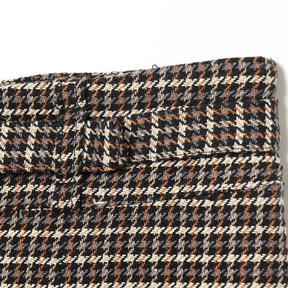 Houndstooth Jacket and Waistband Skirt Pants Set | Tajstylo