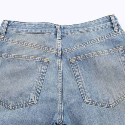 Mid Waist Zipper Jeans for Women | Tajstylo