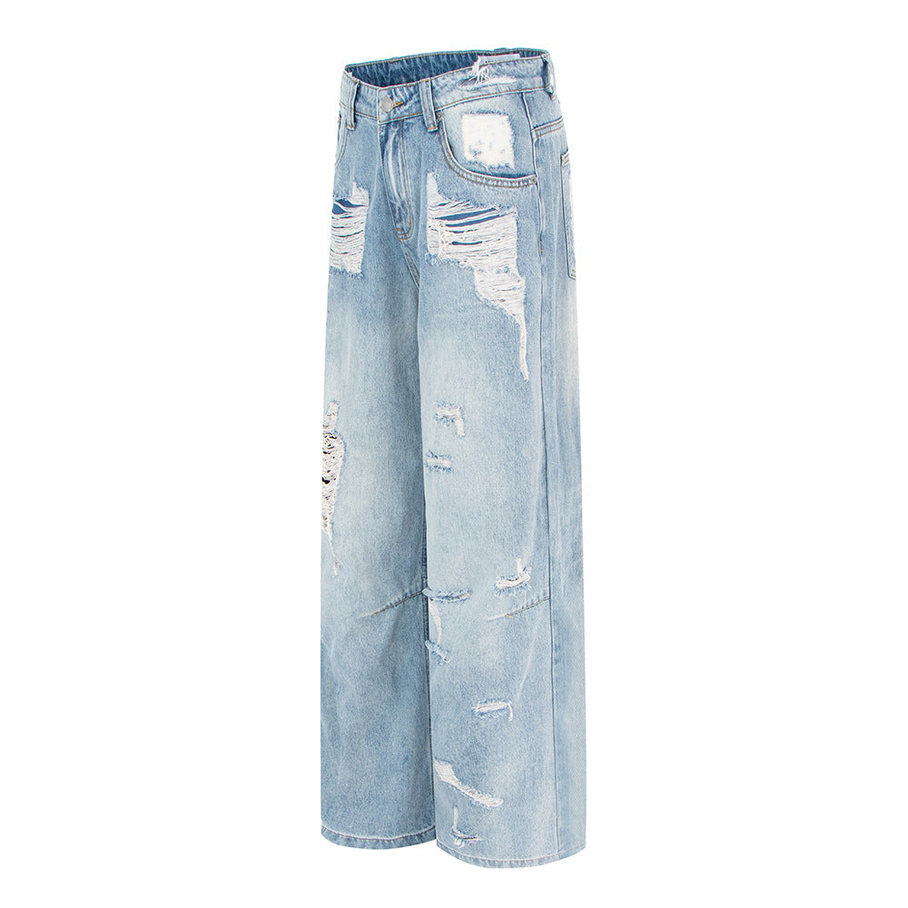 Vintage Distressed Wide Leg Jeans | Tajstylo