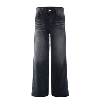 Woman wearing Women's Cowboy Straight Leg Denim Pants in an urban setting