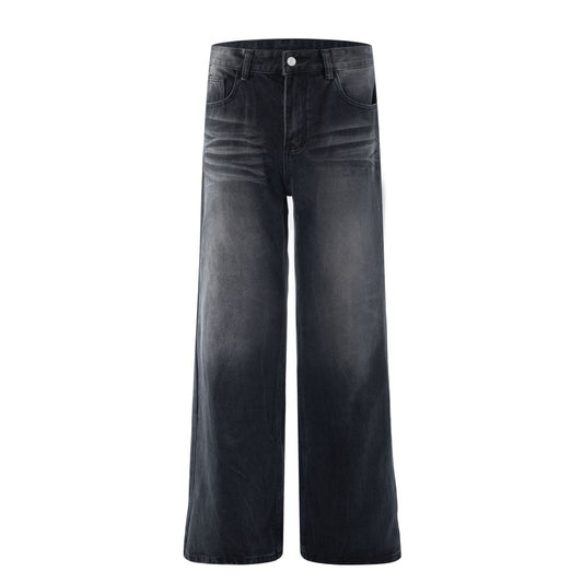 Woman wearing Women's Cowboy Straight Leg Denim Pants in an urban setting