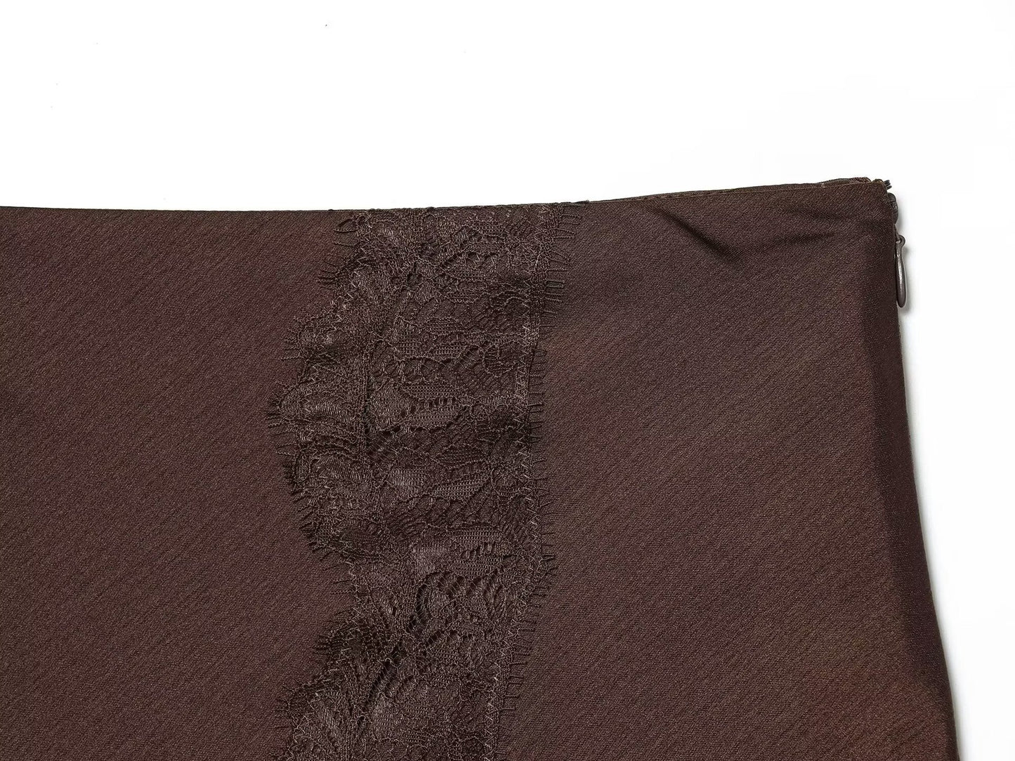 Lace Patchwork Midi Skirt | Tajstylo