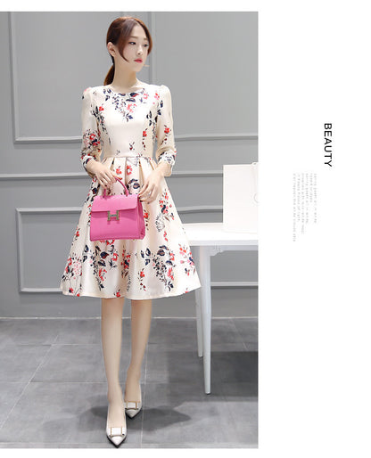 Chic Korean Style Mid Length Dress | Tajstylo