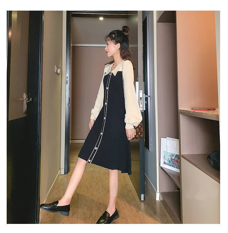 Avocado Green Long Sleeve Polo Dress | Tajstylo