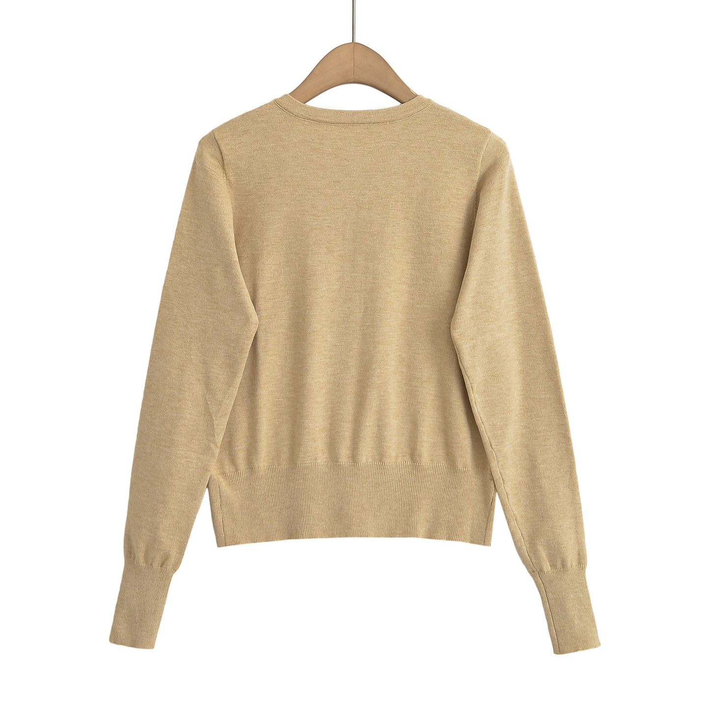 Round Neck Long Sleeve Shirt with Pocket | Tajstylo