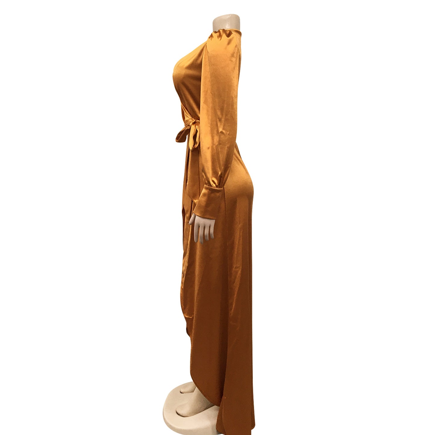 Deep V Neck Bandage Maxi Dress | Tajstylo