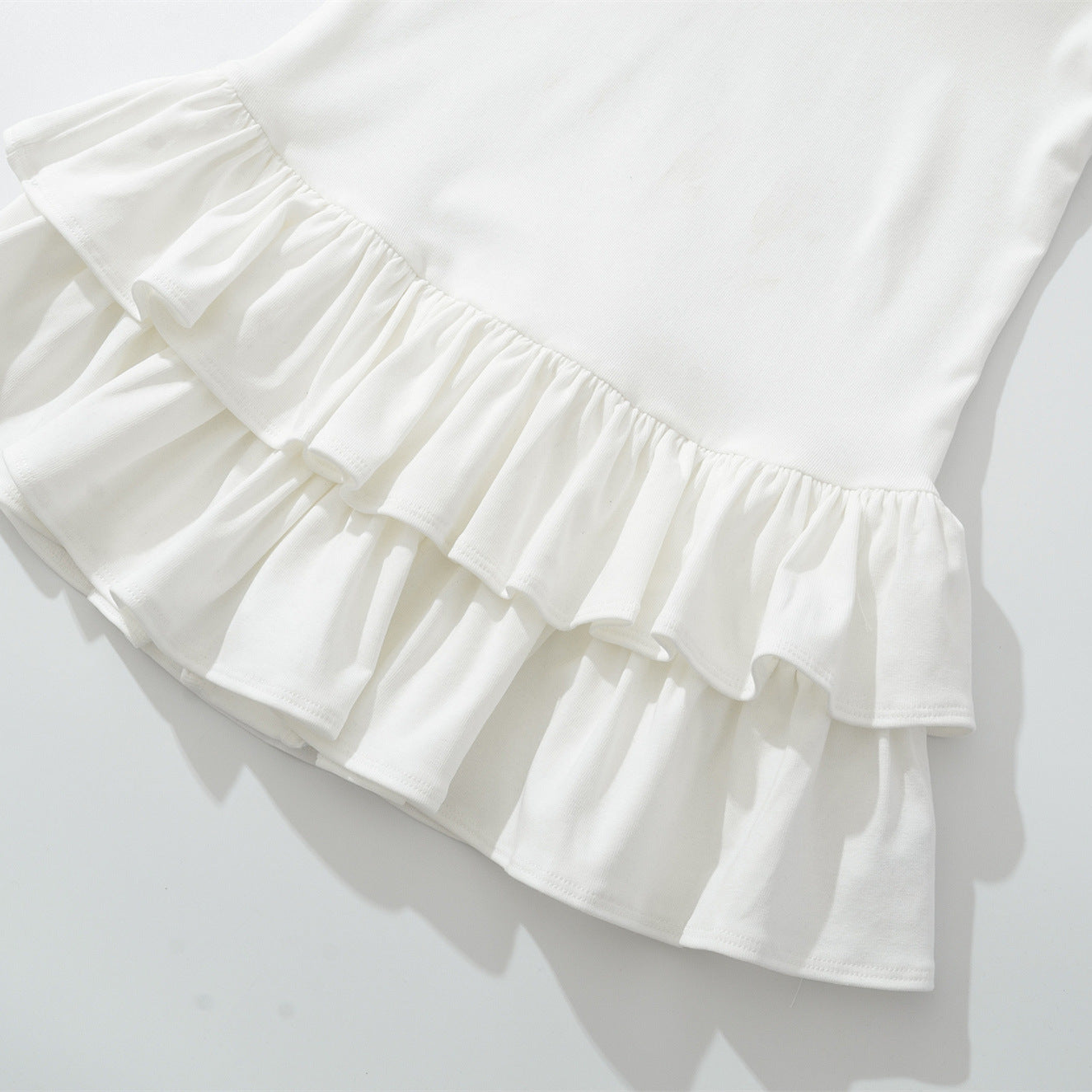 Lotus Leaf Edge Mini Dress | Tajstylo