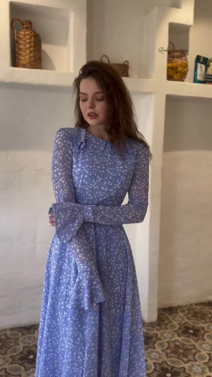 Baby Doll Collar Polka Dot Dress | Tajstylo