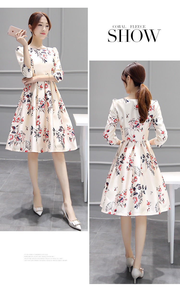 Chic Korean Style Mid Length Dress | Tajstylo