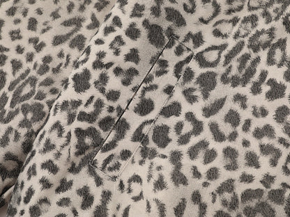 Leopard Print Hooded Cotton Jacket | Tajstylo