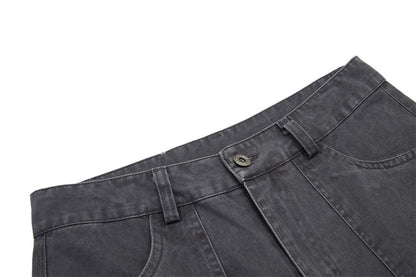 Loose Fit Straight Leg Multi Pocket Jeans | Tajstylo