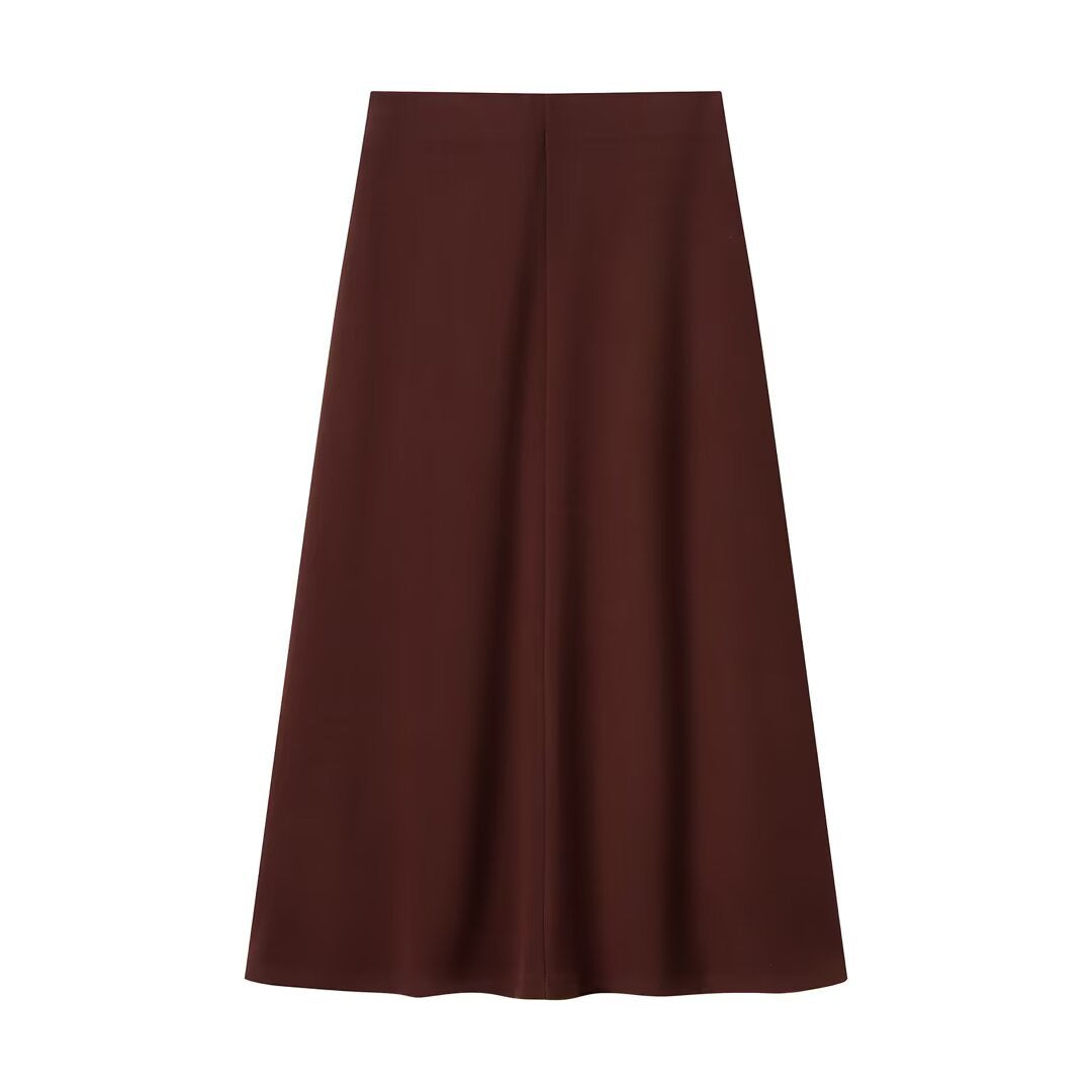 Knot Detail Top and Flute Midi Skirt Set | Tajstylo