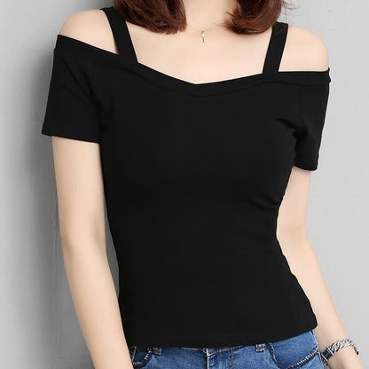 One Shoulder Sleeveless T Shirt | Tajstylo