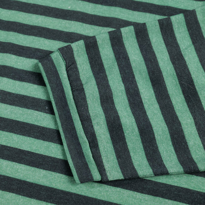 Loose Striped Round Neck Shirt | Tajstylo