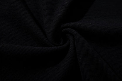 Half Open Collar Long Sleeve Tee | Tajstylo