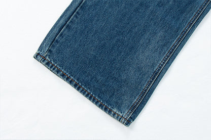 Vintage Washed Distressed Wide Leg Jeans | Tajstylo