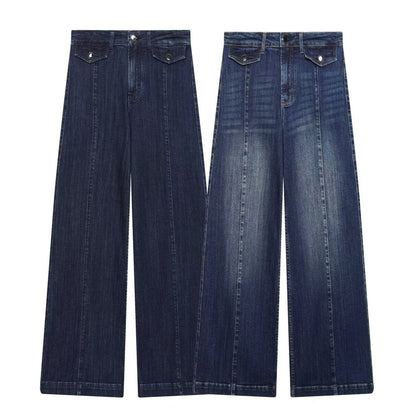 Classic High Waist Wide Leg Jeans | Tajstylo